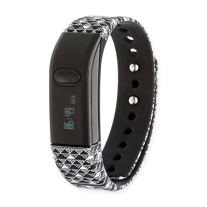 Rbx Unisex 20mm Tr1 Printed Bluetooth Activity Tracker With Black
