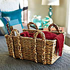 Alternate image 1 for Household Essentials&reg; Large Wicker Basket with Braided Handles in Natural Brown