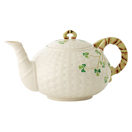 Alternate image 1 for Belleek Shamrock Teapot