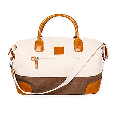 Brouk & Co. The Tour Bag in Off White/Brown. View a larger version of this product image.