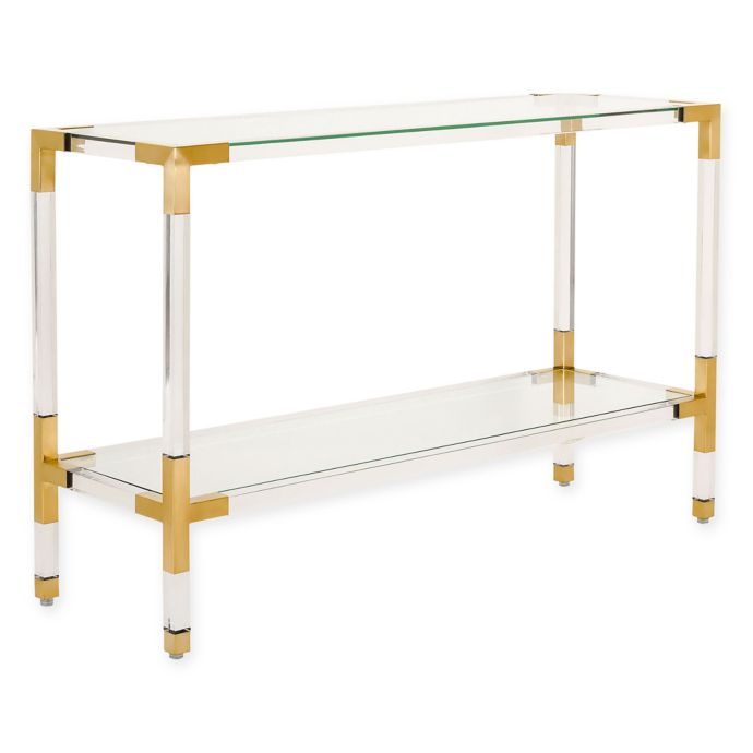 Safavieh Couture Averne Acrylic Console Table | Bed Bath ...