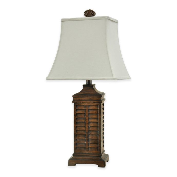 Coastal Shutter Table Lamp | Bed Bath & Beyond