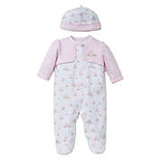 Little Me&reg; Preemie 2-Piece Baby Bunnies Footie with Faux Jacket and Hat Set