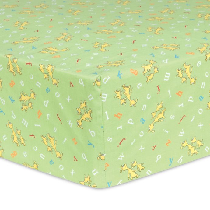 Trend Lab Dr Seuss Abc Characters Fitted Crib Sheet Buybuy Baby