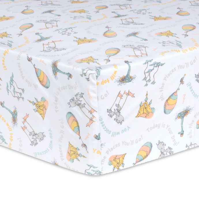 Trend Lab Dr Seuss Oh The Places You Ll Go Fitted Crib Sheet