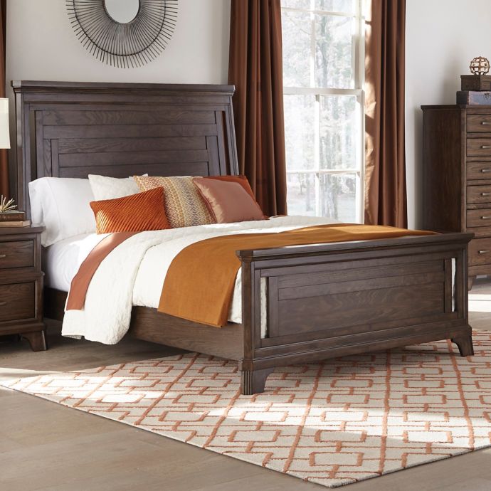 Intercon Furniture Telluride Panel Bed in Vintage Oak | Bed Bath & Beyond