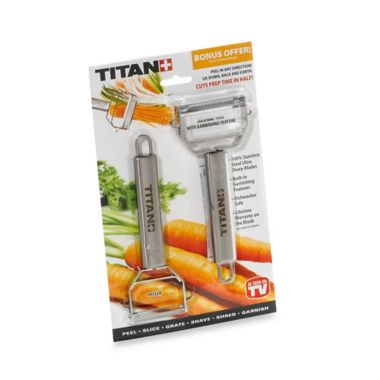 Titan Peeler&trade; and Julienne Tool with Garnishing Feature. View a larger version of this product image.