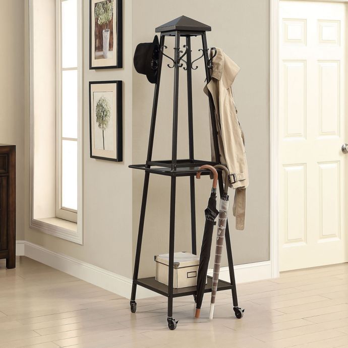 Madison Standing Coat Rack in Black | Bed Bath and Beyond Canada