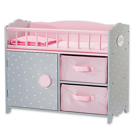Alternate image 1 for Olivia's Little World Polka Dots Princess Crib in Pink