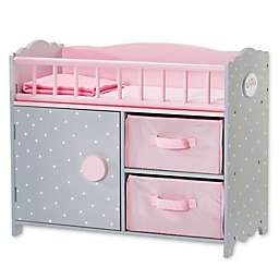 Olivia's Little World Polka Dots Princess Crib in Pink