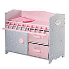 Alternate image 1 for Olivia&#39;s Little World Polka Dots Princess Crib in Pink