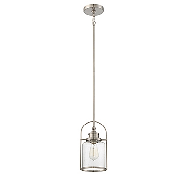 Quoizel Payson Rod Hung Mini Pendant in Brushed Nickel. View a larger version of this product image.