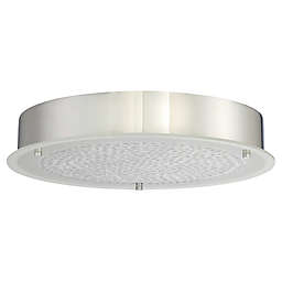 Quoizel Platinum Blaze LED Round Flush-Mount Ceiling Light in Chrome