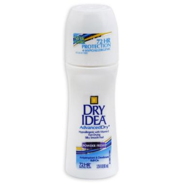 Dry Idea&reg; 3.25 oz. Advanced Dry Roll On Antiperspirant and Deodorant in Powder Fresh. View a larger version of this product image.