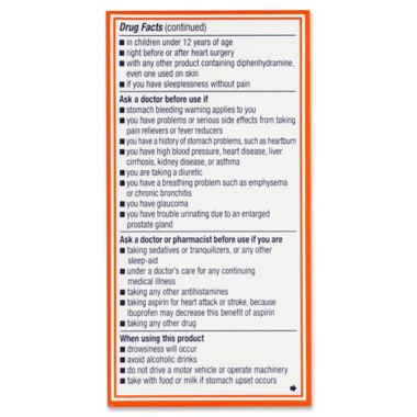 Motrin&reg; PM 80-Count Nighttime Sleep-Aid Coated Ibuprofen Caplets. View a larger version of this product image.