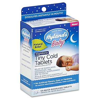Hyland&#39;s&reg; Baby 125-Count Nighttime Tiny Cold Tablets. View a larger version of this product image.