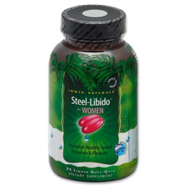 Irwin Naturals&reg; 75-Count Steel-Libido&reg; For Women Liquid Soft Gels. View a larger version of this product image.