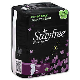 Stayfree® Ultra Thin™ 40-Count Jumbo Pack Overnight Pads with Wings