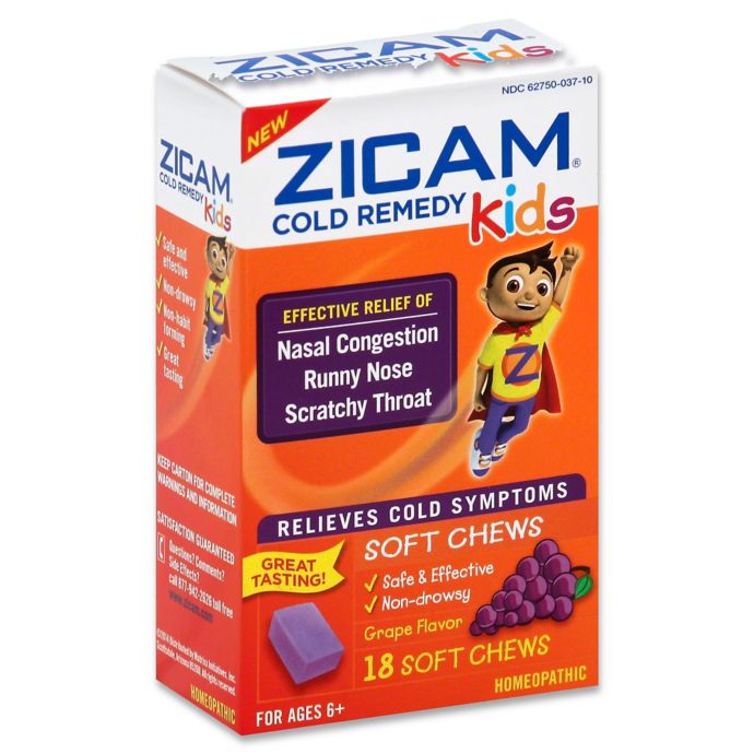 Zicam® 18Count Cold Remedy Relief Soft Chews for Kids in Grape Flavor Bed Bath & Beyond
