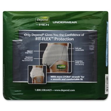 Depend&reg; Fit-Flex&trade; Size Large 17-Count Maximum Absorbency Underwear for Men. View a larger version of this product image.