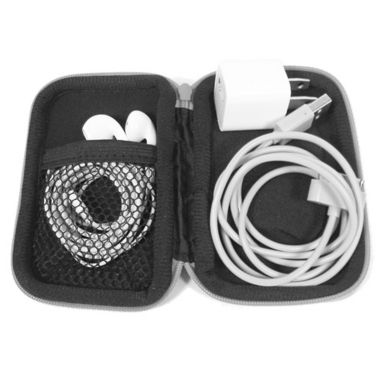 MYTAGALONGS&reg; Neoprene Earbud Case in Black. View a larger version of this product image.