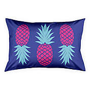 Designs Direct Preppy Pineapple Standard Pillow Sham in Purple