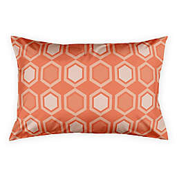 Geo Prep Hexagon Standard Pillow Sham in Orange