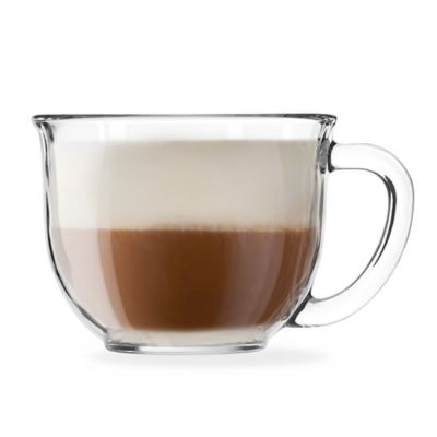 glass latte coffee cups