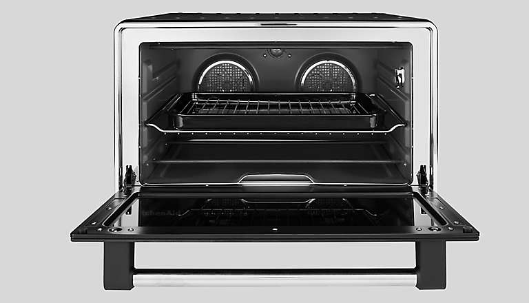 Kitchenaid Dual Convection Countertop Oven In Black Matte Bed