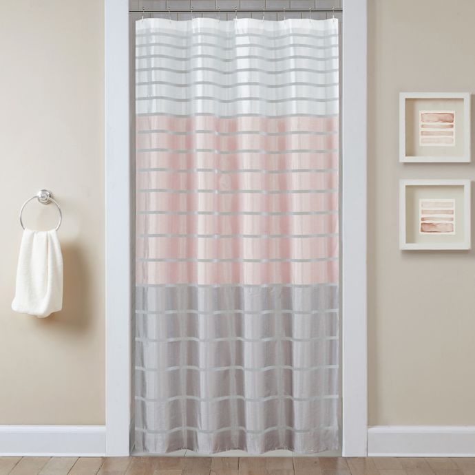 shower curtain rod for corner shower unit