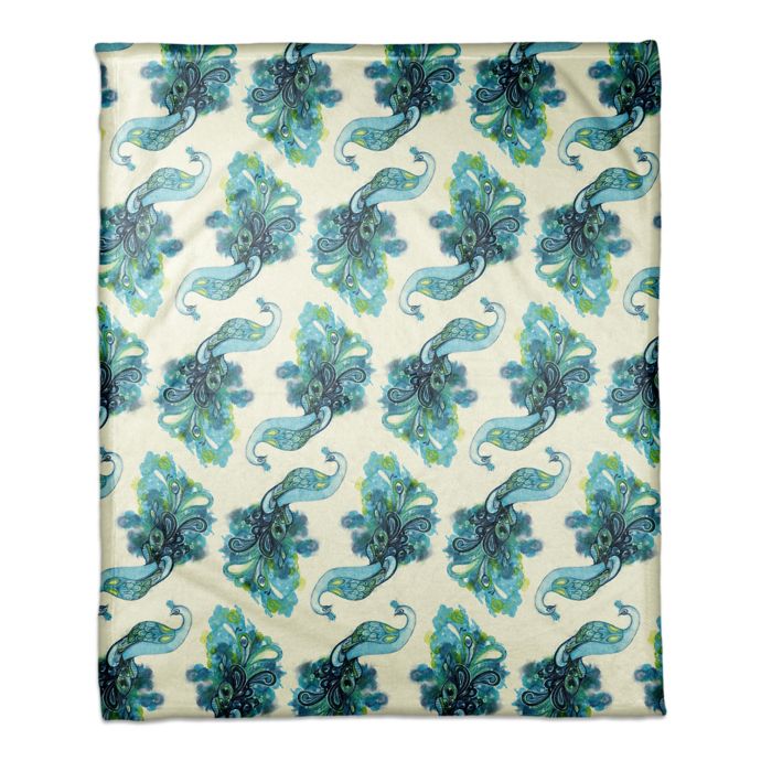 Designs Direct Boho Peacock Prance Throw Blanket | Bed ...