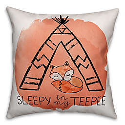 Designs Direct Boho Fox TeePee Throw Pillow