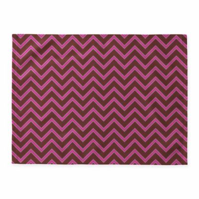 Deny Designs Mulberry Chevron Placemats in Burgundy (Set of 4)