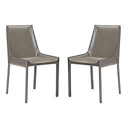 Zuo Modern Fashion Recycled Leather Dining Chairs (Set of 2)