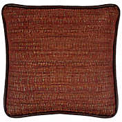 Austin Horn Classics Dakota Chenille Square Throw Pillow in Rust/Burgundy