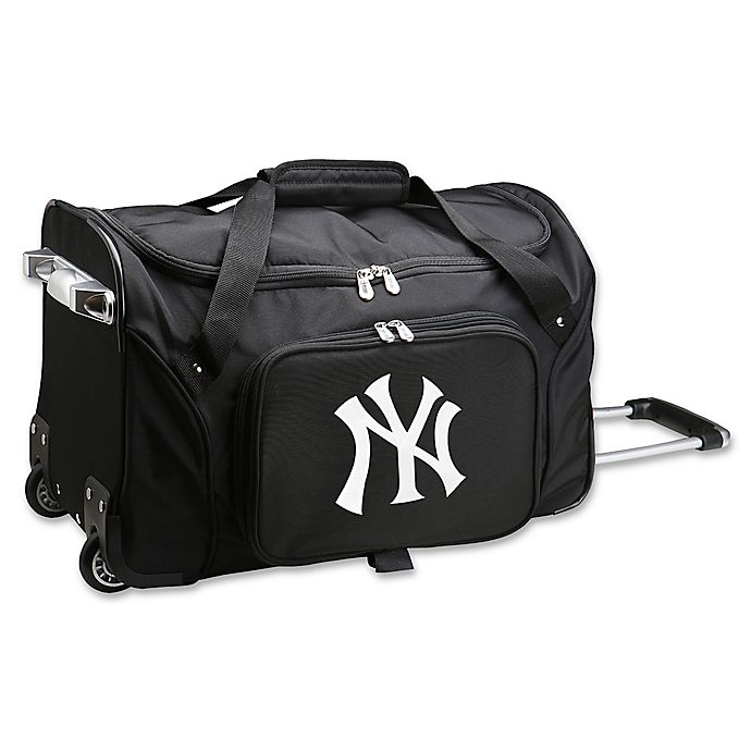 MLB New York Yankees 22-Inch Wheeled Duffel Bag | Bed Bath & Beyond