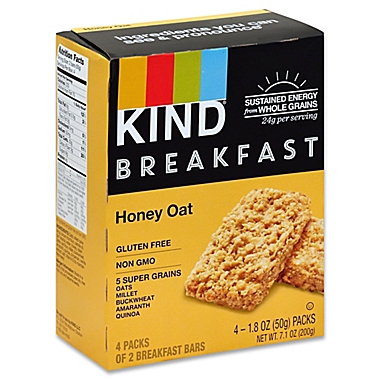 Kind 4-Pack Breakfast Bars in Honey Oat. View a larger version of this product image.