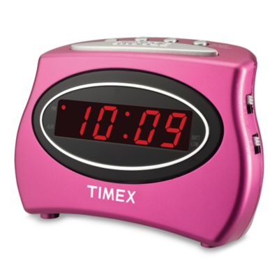 clock alarm timex pink loud extra bedbathandbeyond beyond bath bed