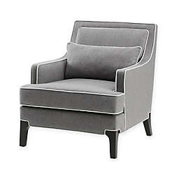 Madison Park Signature Collin Arm Chair in Grey/Black