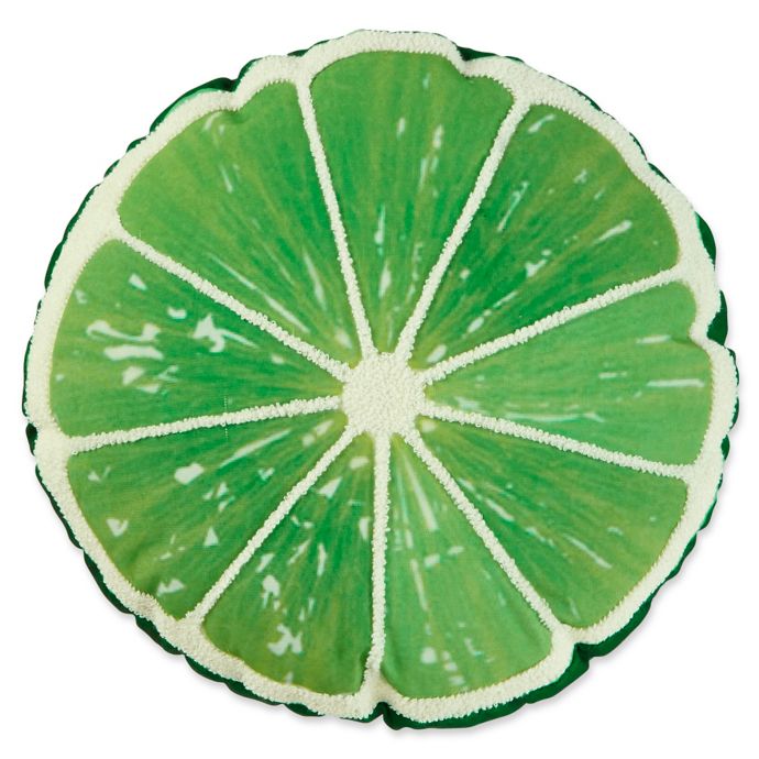 Lime Round Outdoor Throw Pillow in Lime Green | Bed Bath and Beyond Canada