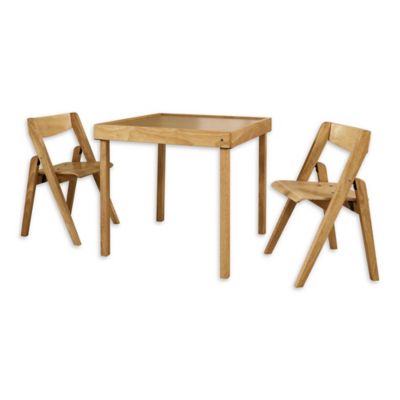 folding table and chairs