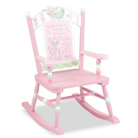 Wildkin Kid's Fairy Wishes Rocking Chair in Pink buybuy BABY