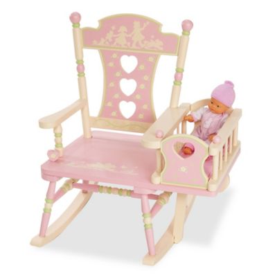 pink baby rocking chair