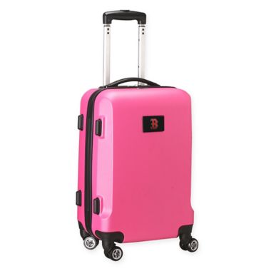 MLB Boston Red Sox 20-Inch Hardside Carry On Spinner in Pink. View a larger version of this product image.