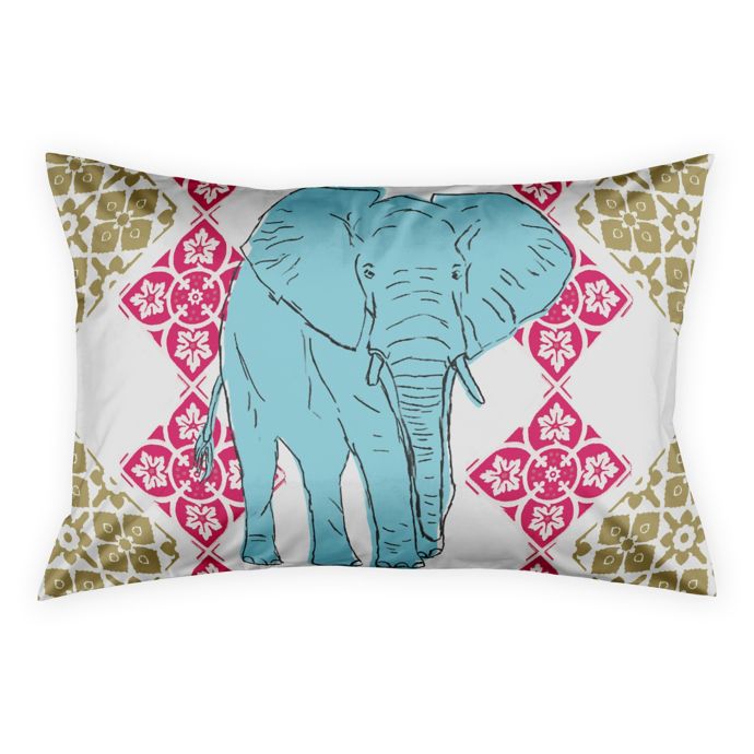 boho elephant throw pillow