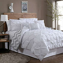 Avondale Manor Ella 7-Piece Reversible Queen Comforter Set in White