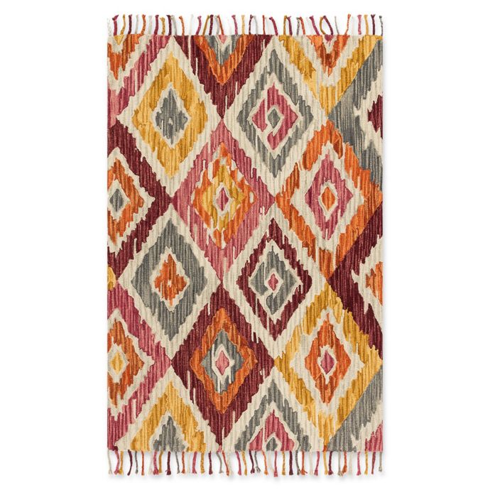 Magnolia Home by Joanna Gaines Brushstroke Sunset Rug in Silver Bed