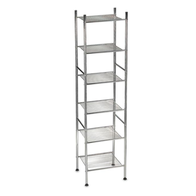 6Tier Metal Tower Shelf in Chrome Bed Bath and Beyond Canada