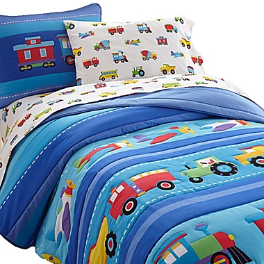 Olive Kids&trade; Trains, Planes, Trucks 3-Piece Twin Sheet Set. View a larger version of this product image.