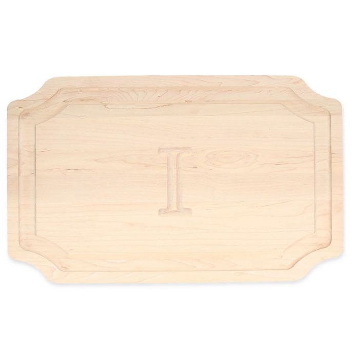 The Cutting Board Company 15Inch x 24Inch Monogram Scalloped Maple